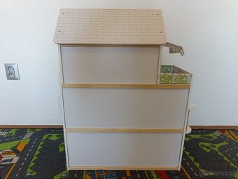Velký dřevěný domeček pro panenky s výtahem - Adam Toys - 7