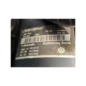 Kompletní nezávislé benzínové topení WEBASTO VW Passat CC 09 - 7