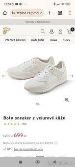 Boty sneaker z velurové kůže vel.39 - 7