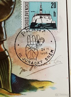 4x pohlednice skaut, razítka 1968-1969. - 7
