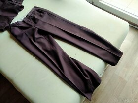 Pánský oblek hnědý - sako a kalhoty, vel. L - 7