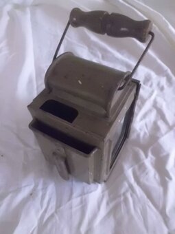 Původní Starožitná Karbidová Vojenská Lampa AFRIKAKORPS - 7