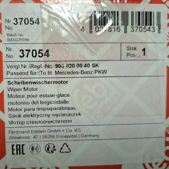 Motorek stěračů VW / MB Sprinter - 7