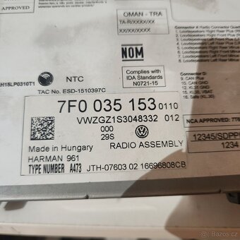 VW MIB GLOBAL ENTRY TRANSPORTER BLUETOOTH - 7