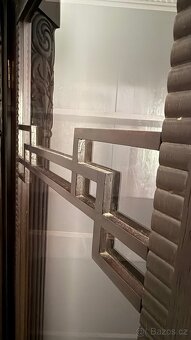 Art deco starožitná skříň masiv dřevo - 7