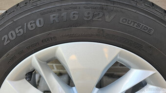 205/60 R16 - Originál ALU kola Škoda Octavia IV - 4, ET 46 - 7