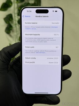 iPhone 15 Pro 256GB (eSim) - 100% baterie - 7