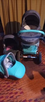 Trojkombinace kočárek zánovní - 7