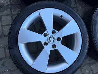 ORIGINÁL Alu Škoda DENOM R17, 5x112 - ZIMNÍ PNEU - 7