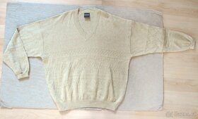 Vintage 80s/90s Westbury pánský svetr reliéf. vzor - 7