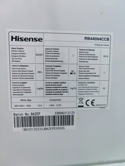Hisense RB440N4CCB – moderní kombinovaná chladnička TOP stav - 7