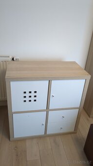 Policové díky IKEA KALLAX vz. bíle moř. dub s vložkami - 7