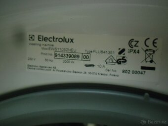 Prodáme pračku Electrolux na 5 kg prádla, A++ class - 7