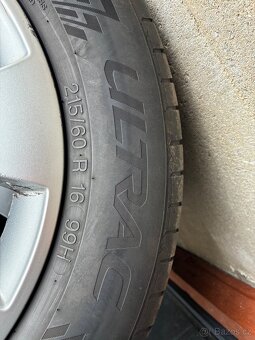 ALU kola Škoda 5x112 letní pneu 215/60 R16 - 7