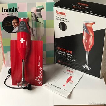 Bamix Swiss Line M200 tyčový mixér • 4 nástavce • stojan - 7