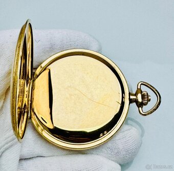 PÁNSKÉ ART DECO KAPESNÍ HODINKY S ETUI A ŘETÍZKEM - 7