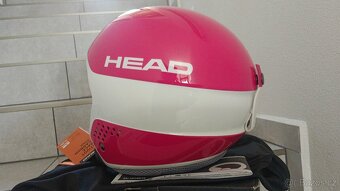 Lyžařská helma HEAD Race Stivot Race Carbon růžová - L (59-6 - 7