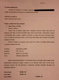 obraz Orient, XXXL 146 x 186 cm, olej posudek na 110.000,-Kč - 7