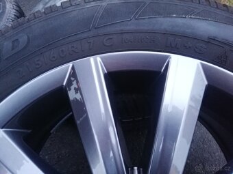 alu kola VW T6, VW T5, alu VW Merano zimní 215/60/17 C - 7