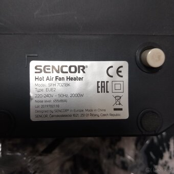 Teplovzdusny ventilator sencor SFH 7021BK - 7