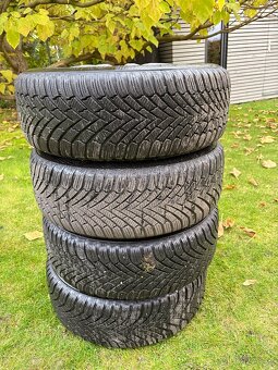 Zimní Alu kola S-line R16 5x112 s pneu Continental 205/55 - 7