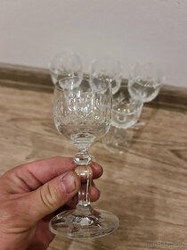 Skleničky skleněné, křišťálové, broušené - 7
