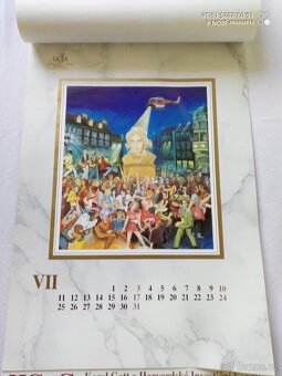 Karel Gott obrazy -kalendář z roku 1994 - 7