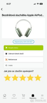 Airpods Max kupované 22.4.2025 Alza - 7