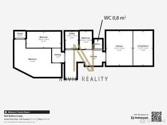Prodej,  byt, 2+KK, 50 m² , Praha 8 ul. Nad Šutkou - 7