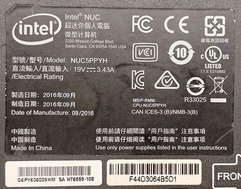 Intel NUC NUC5PPYH - N3700, 4GB RAM, 128GB, Win10 - 7
