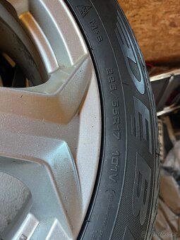 7x17, 5x112 zimní disky včetně pneu 8mm 225/55 R17 a sensoru - 7