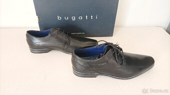 Pánské společenské kožené polobotky Bugatti - nové - 7