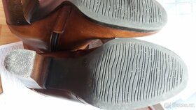 Kožené kotníčkové boty / kozačky Cafénoir vel. 38 - 7