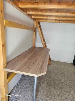 Spací patro 200x200+pc stůl - 7