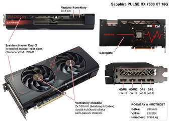 SAPPHIRE PULSE RX 7800 XT GAMING 16GB - Záruka 2 Roky Alza - 7