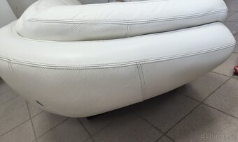 Kožená designová rohová sedací souprava - jak NOVÁ, TOP STAV - 7