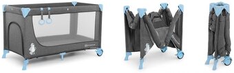 KINDERKRAFT Postýlka cestovní Joy s doplňky Blue - 7