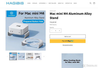 Mac mini M4 - luxusní hliníkový stojánek - 7