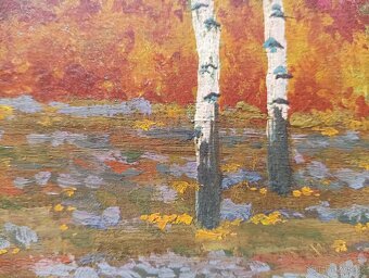 HRBEK OBRAZ OLEJ NA KARTONU - 7