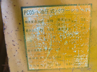 Minibagr Komatsu PC05-05 - 7