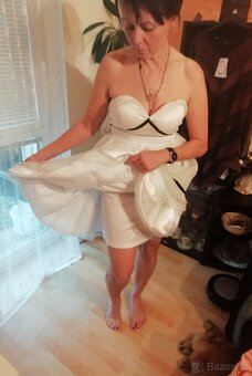 Korzetové šaty s bohatou suknicí, na zakázku, v. M, měřte - 7