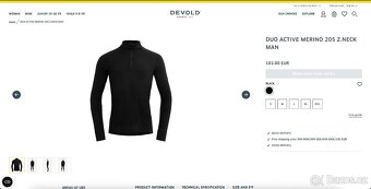 Merino rolák Devold Duo Active Merino 205 Zip Neck Man XL - 7