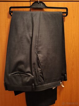 Pánský oblek T. M. Lewin - šedo-černý - 7