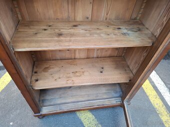 Starožitná dřevěná vitrína - skleník - 7