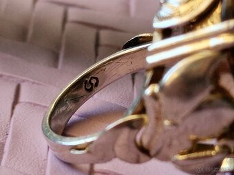 ⭐ KRÁSNÝ MASIVNÍ STŘÍBRNÝ PRSTEN 925/1000  ⭐ - 7