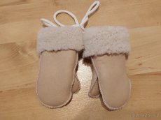 Set kožené rukavičky a botky s ovčí vlnou - 7