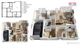 Prodej rodinného domu, 99 m², Nová Ves - 7