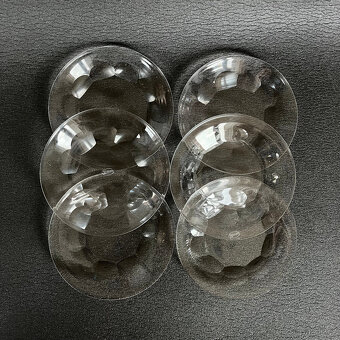 Moser 6x křišťálový talířek 16 cm, papežský brus - 7