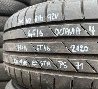Letní kola Škoda Octavia 4, 205/60 R16, 7Jx16 ET46 - 7