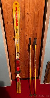 Lyže Völkl P40 s vázáním a hůlkami - 7